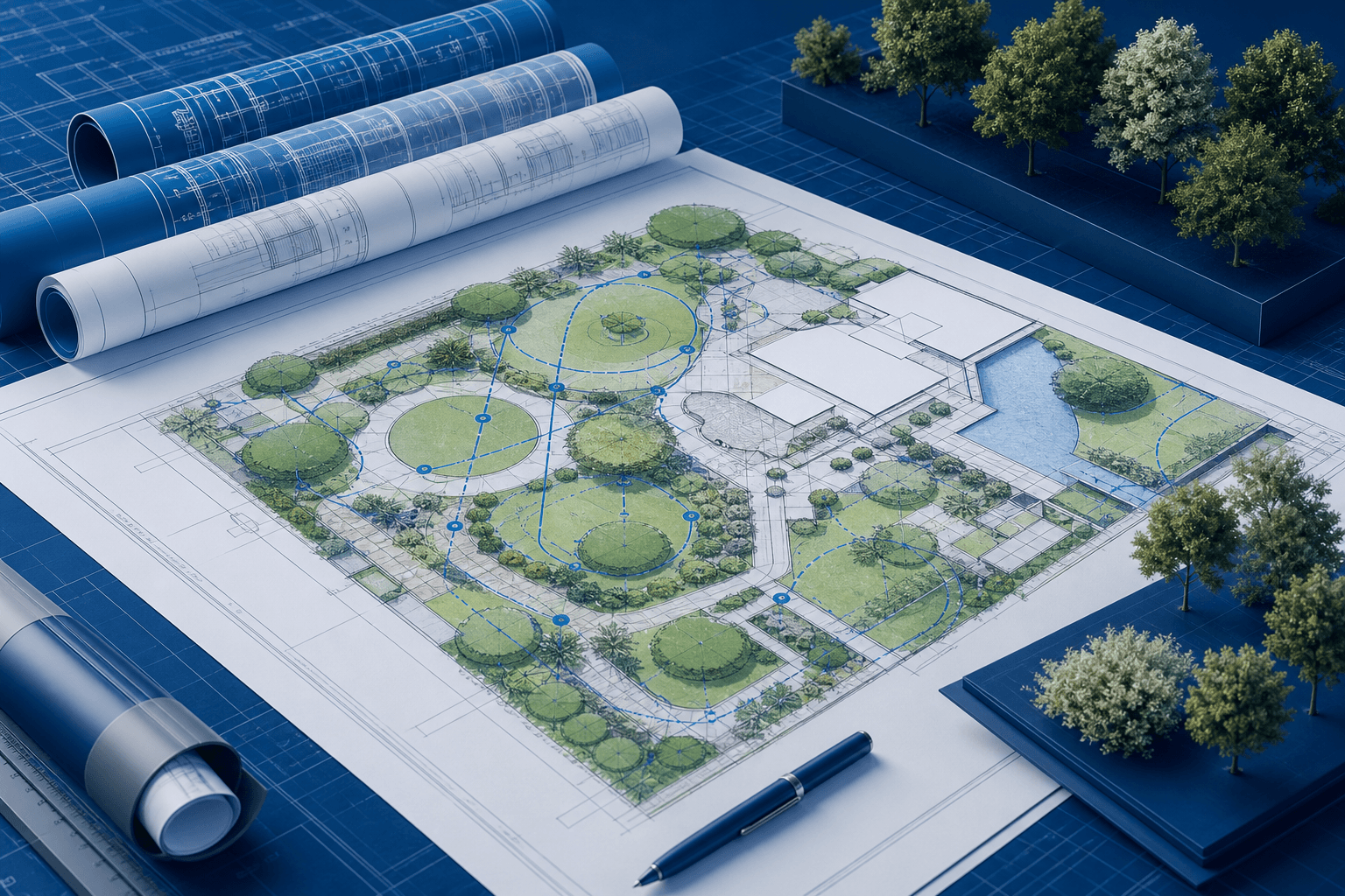 Landscape Architecture Plan Printing: Color That Communicates Design