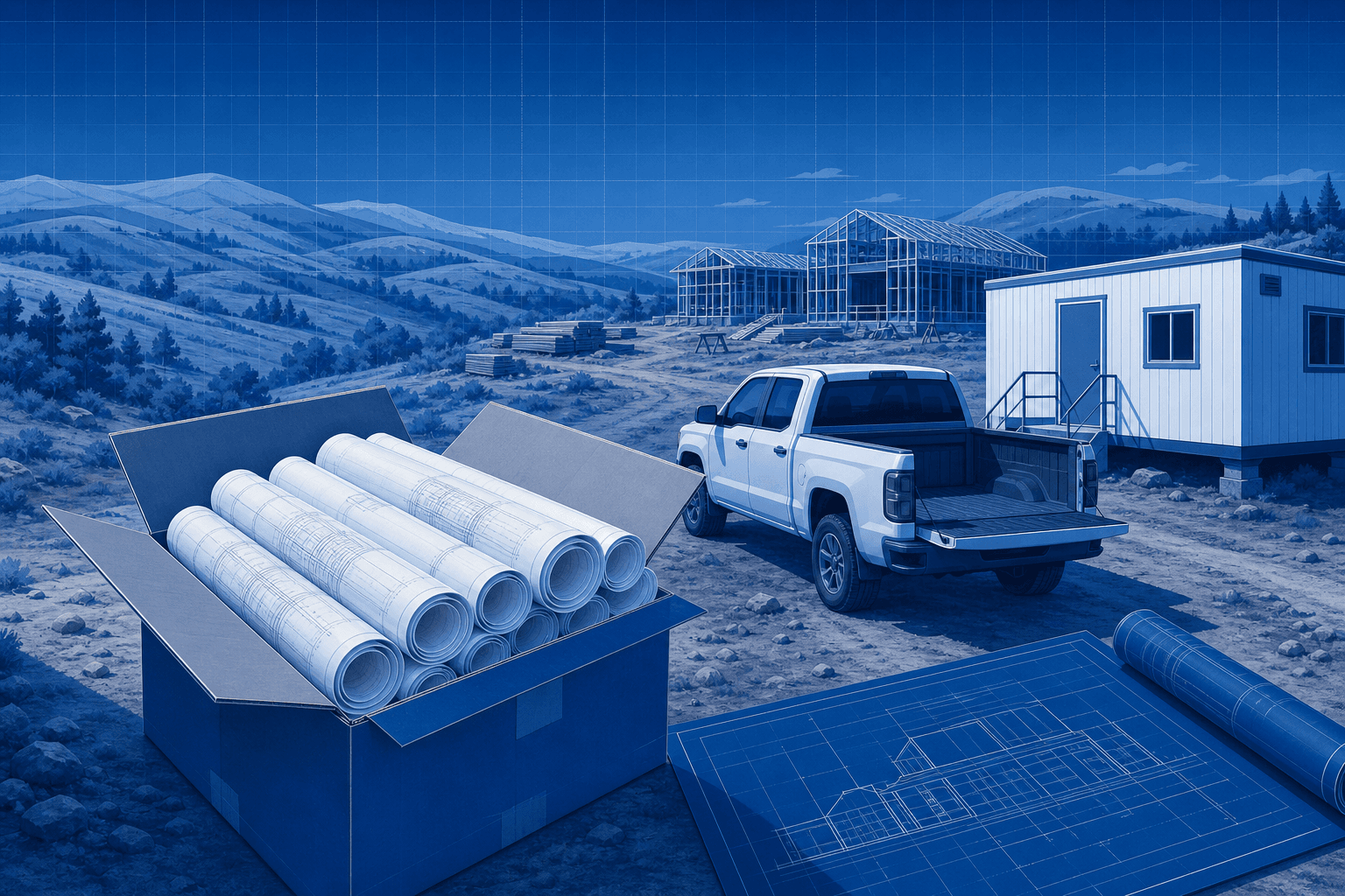 Blueprint Printing for Remote and Rural Jobsites